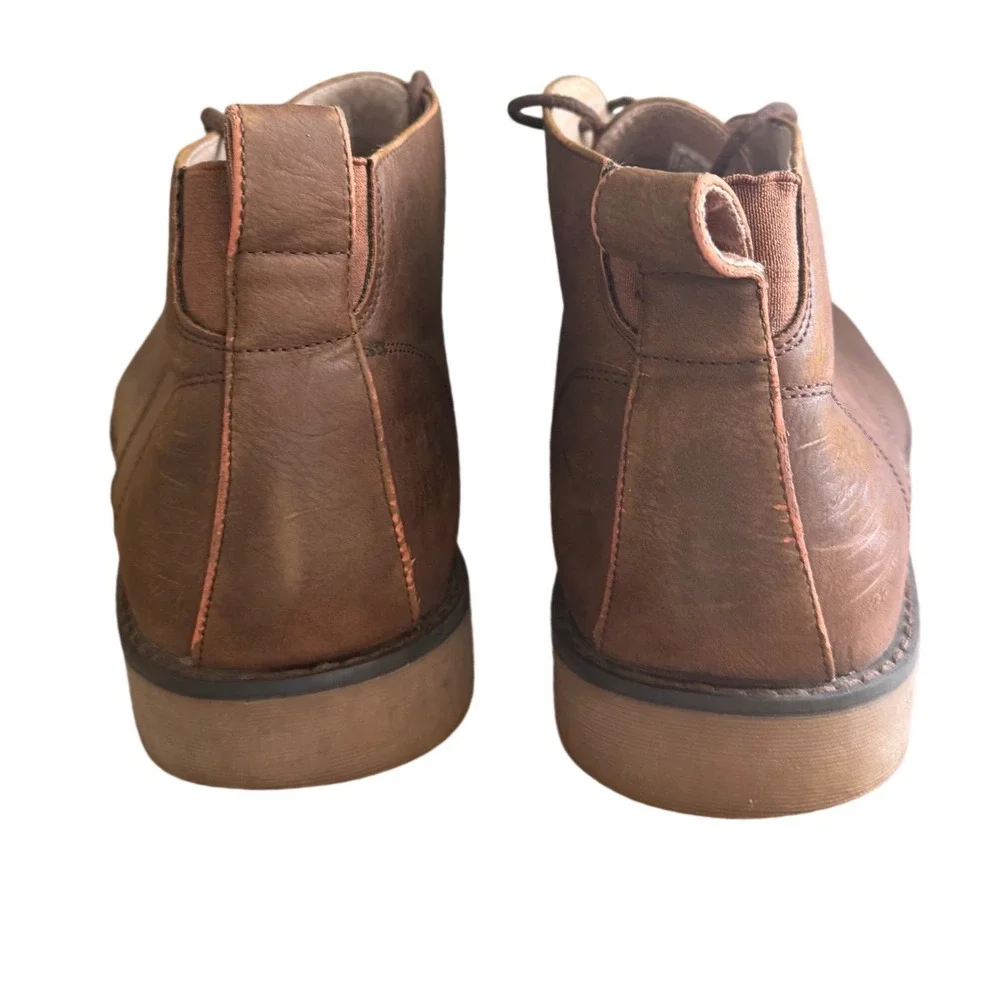 Bruno Marc Chukka Boot Mens 13 Brown CHUKKA-1 Synthetic Leather Lace Up Ankle